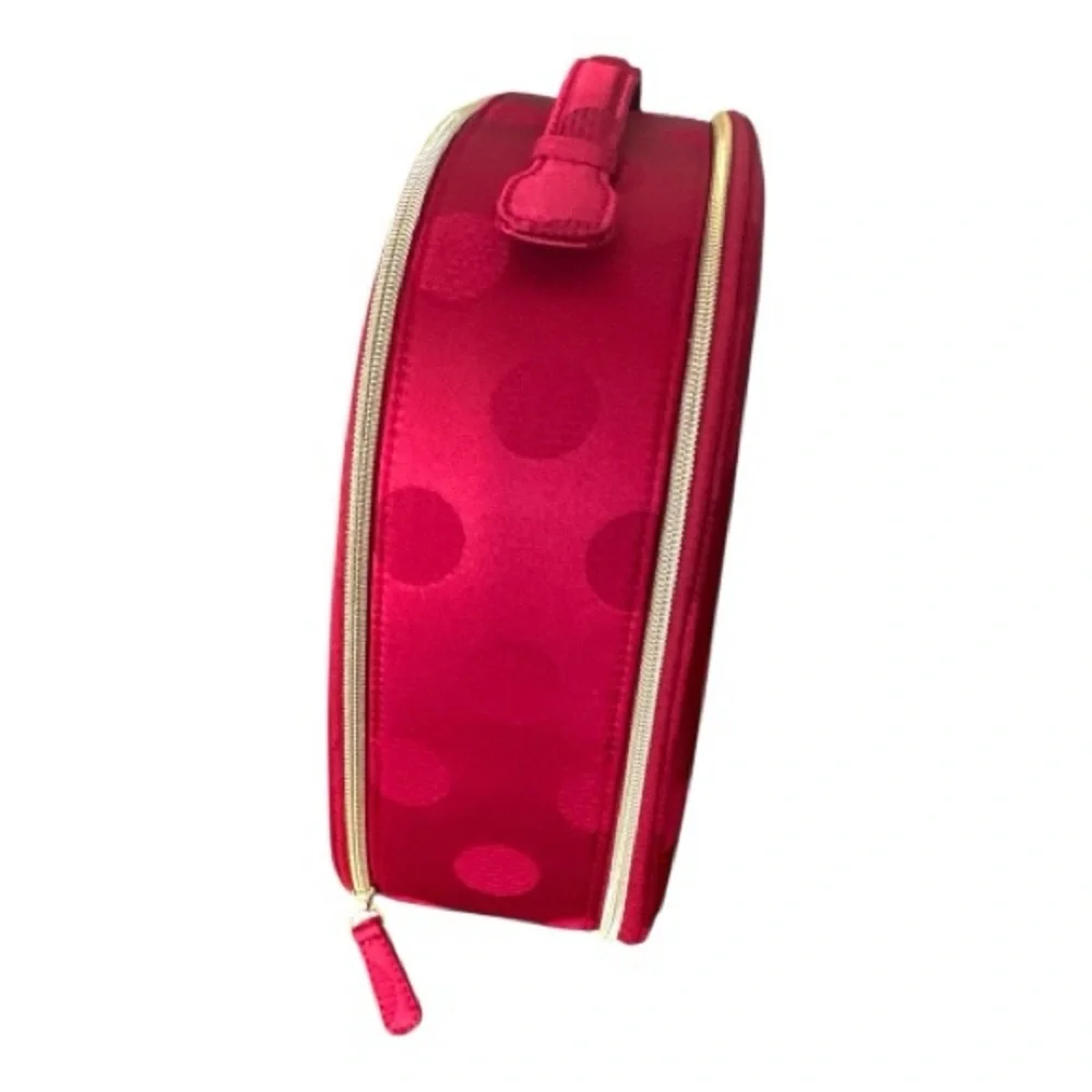 Estée Lauder 2025 Holiday Red Polka Dot Cosmetic Train‎ Case Only NEW No Tags